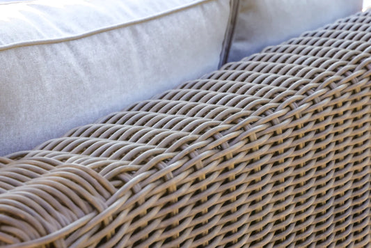 OUTSY - Milo 79 X 59 Inch Outdoor Wicker Aluminum Frame Extra Large Double Sun Lounger in Brown - 0AMI-SL-XL-BR