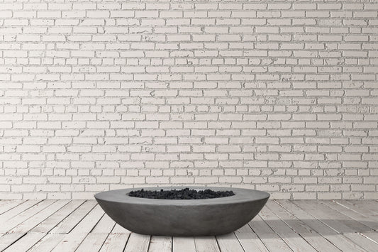 Prism Hardscapes - 79" Ovale Oval 65,000 BTU NG/LP Fire Pit Bowl