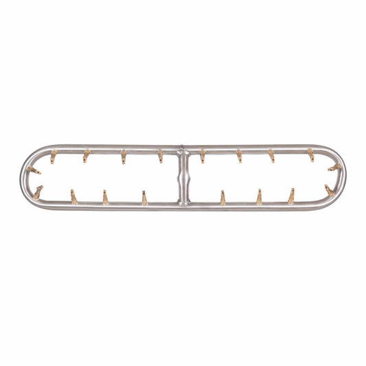 The Outdoor Plus - 36” x 6” Stainless Steel Racetrack Bullet Burner - OPT-BRTSS366