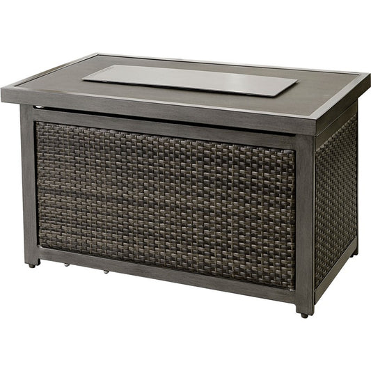 Mod Furniture - Pasadena 25 in. x 25 in. Rectangle Aluminum Gas Fire Pit Table | PASFP-REC