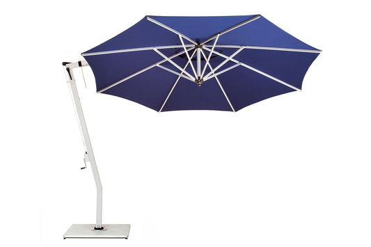 Woodline - 9.8’ Picollo Aluminum Cantilever Square Crank Lift Umbrella - PI30SA