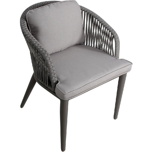 Mod Furniture - Riley 7-Piece Aluminum Outdoor Dining Set with Gray Cushions | RLYDN7PC-GRY