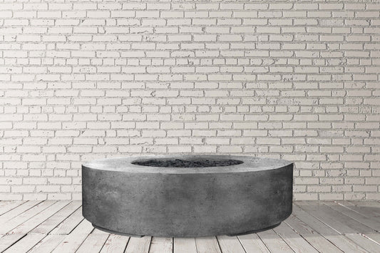 Prism Hardscapes - 80" Rotondo Round 125,000 BTU NG/LP Fire Pit Table with Electronic Ignition