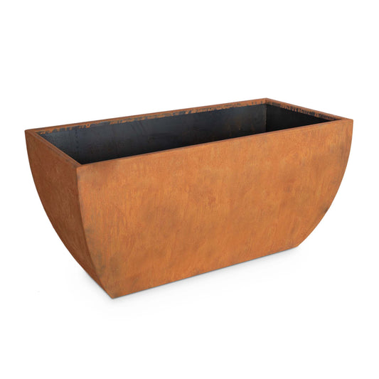 The Outdoor Plus - 48” Tuscon Rectangular Corten Steel Planter - OPT-PTSR4824