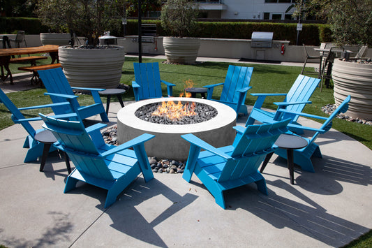 Prism Hardscapes - 80" Rotondo Round 125,000 BTU NG/LP Fire Pit Table with Electronic Ignition