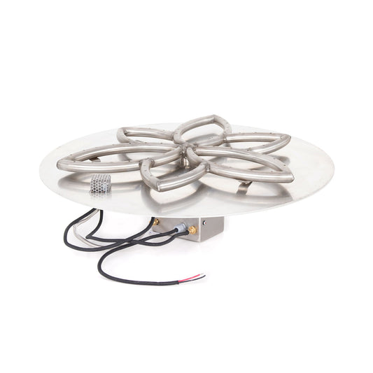 The Outdoor Plus - Stainless Steel 42 Inch Round Flat Pan and 36 Inch Lotus Burner - OPT-FRLB42