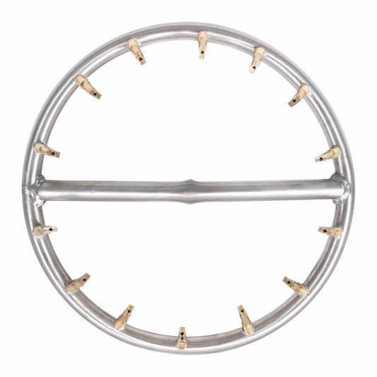 The Outdoor Plus - 18" Round Stainless Bullet Burner - OPT-BRDSS18