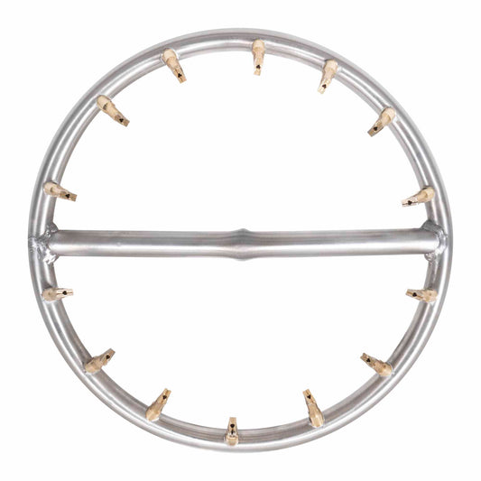 The Outdoor Plus - 8" Round Stainless Bullet Burner - OPT-BRDSS8