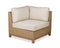 CO9 Design - Savannah Left-Right Corner Sectional - Natural w/ Wheat Cushions