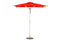 Woodline - 6.6’ Swift Round Pulley Lift Umbrella, Stainless Steel, Non-Telescopic/Telescopic - SW25R