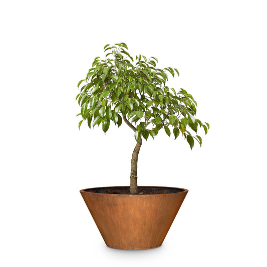 The Outdoor Plus - 30" Sierra Corten Steel Planter - OPT-PSR3030