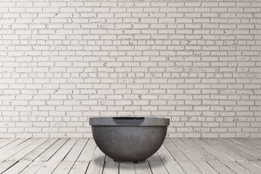 Prism Hardscapes - 29" Sorrento Concrete Fire Water Bowl NG/LP w/PH Igniter