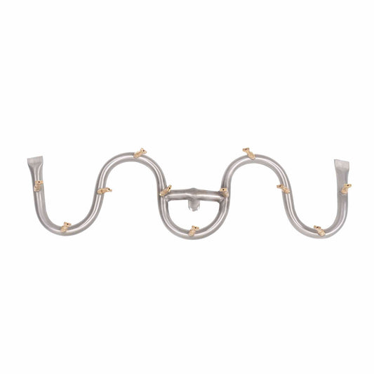 The Outdoor Plus - 36” x 6” Stainless Steel Switchback Bullet Burner - OPT-BSWSS36