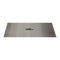 The Outdoor Plus - 10" x 26" Stainless Steel Rectangular Fire Pit Lid Cover - OPT-RC1026