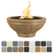 The Outdoor Plus - 36" Roma GFRC Concrete Fire Bowl - NG, LP - OPT-ROMFO36