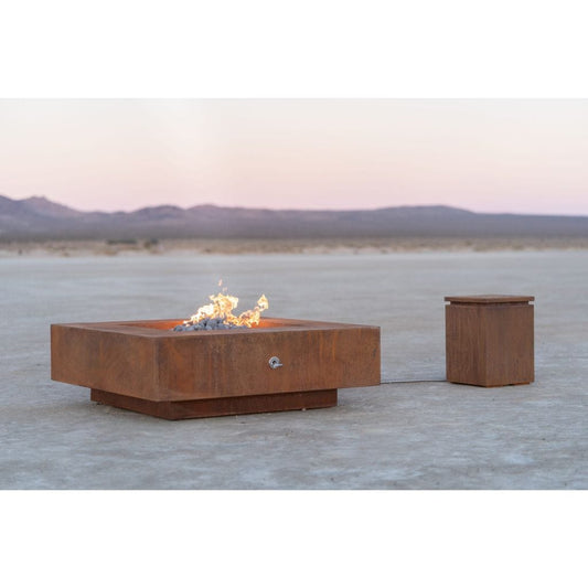 The Outdoor Plus - Square Cabo 60" Fire Pit - Hammered Copper - NG, LP - OPT-CBSQ60CPR