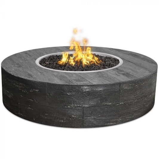 The Outdoor Plus - Sequoia Wood Grain Fire Pit 60" - 16" Tall - NG, LP - OPT-SEQ60LW