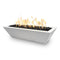 The Outdoor Plus - 48" x 20" Linear Maya Powder Coat Fire Bowl - NG, LP - OPT-4820MPCFO