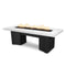 The Outdoor Plus - 78" Rectangular Alameda Fire Table - Powder Coated Metal - Match Lit - OPT-ALMPC78-BWC