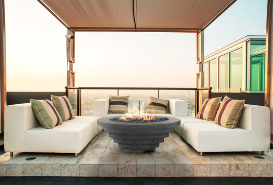 Prism Hardscapes - 48" Triton Round Concrete NG/LP Fire Pit Bowl