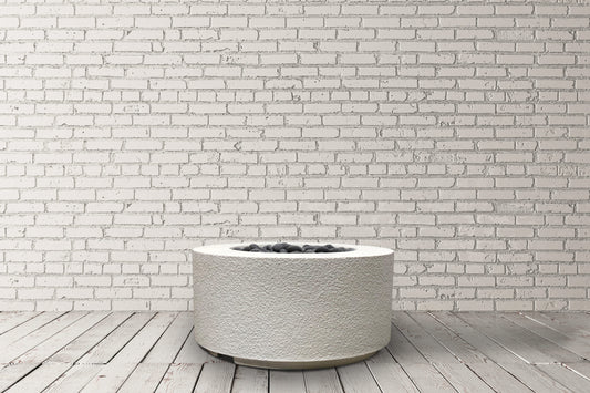 Prism Hardscapes - 36" Cilindro Tuscany Concrete NG/LP Fire Bowl