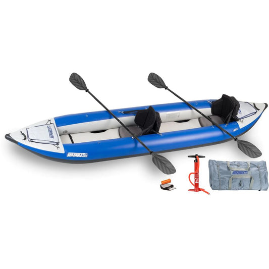 Sea Eagle - 420X Pro 3 Person 14'1" White/Blue Explorer Inflatable Kayak ( 420XK_P )