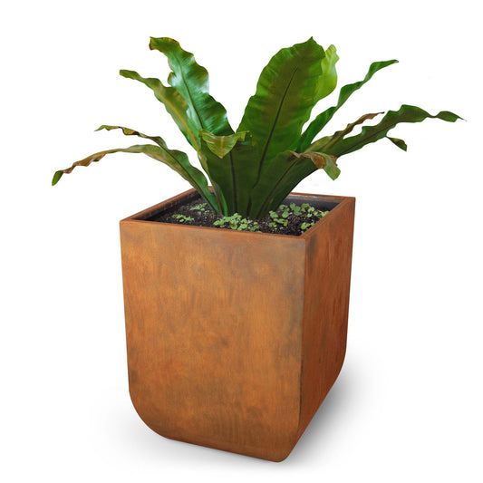 The Outdoor Plus - 30” Tuscon Square Planter Corten Steel - OPT-PTST3034