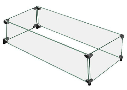 Firegear - 77" L x 21" Wide x 6" Tall, Tempered Glass Windshield( 2 piece set to obtain length ) - GWS-7721