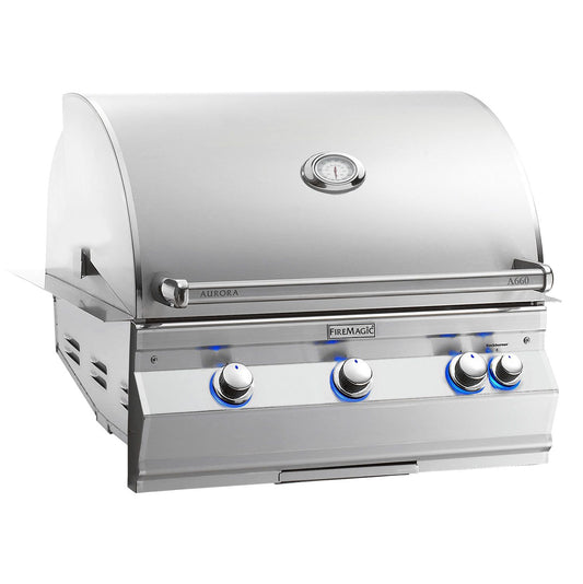 Fire Magic - A660i Aurora Built-In Gas Grill - Natural Gas/Propane - A660i