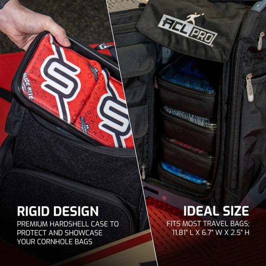 American Cornhole League Hard Carry Case with Double Stitched Handle