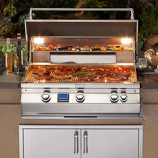 Fire Magic - A660i Aurora Built-In Gas Grill - Natural Gas/Propane - A660i