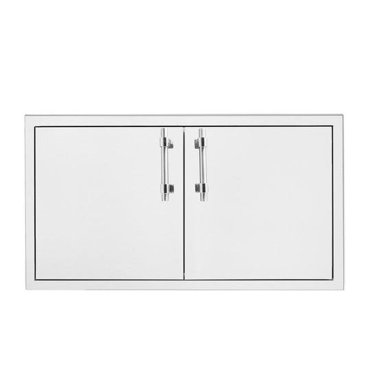 American Made Grills - 36-Inch Double Access Door w/ Encore & Muscle Handles | SSDD-36AMG