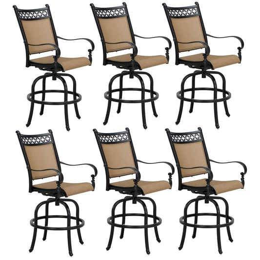 Darlee - Mountain View Patio Swivel Bar Stool (Set of 6) - 201610-7-6