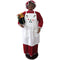 Christmas Time - 58-In. African American Dancing Mrs. Claus with Apron and Gift Sack, Animated Indoor Christmas Holiday Home Decor - Red