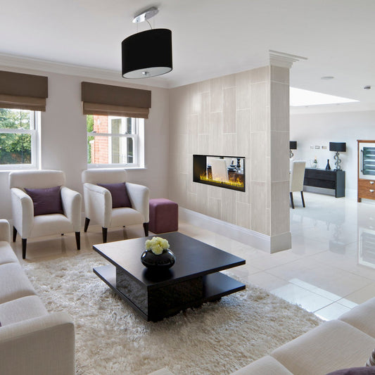 Dimplex - 66" Optimyst Linear Electric Fireplace - with adjustable full-color flame and Flame Connect app control - X-136793