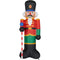Christmas Time - 10-Ft. Tall Traditional Nutcracker, Prelit Outdoor Christmas Inflatable with Storage Bag - Red