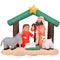 Christmas Time - 7-Ft. Wide Nativity with Mary, Joseph, Baby Jesus, and Animals, Prelit Outdoor Christmas Inflatable with Storage Bag - Multi