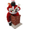 Christmas Time - 4-Ft. Music and Motion African American Santa Claus in the Chimney, Animated Indoor Christmas Holiday Home Decor - Red