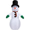 Christmas Time - 10-Ft. Pre-Lit Inflatable Snowman Outdoor Christmas Decoration - White
