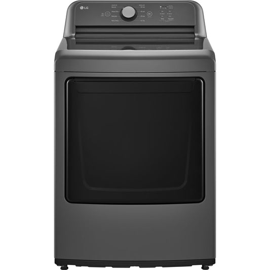 LG - 7.3 CF Electric Dryer, Sensor Dry, NeverRust Stainless Steel Drum - DLE6100M