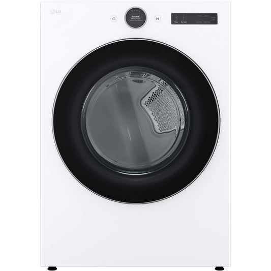 LG - 7.4 CF Ultra Large Capacity Electric Dryer w/ Sensor Dry and TurboSteam - DLEX5500W