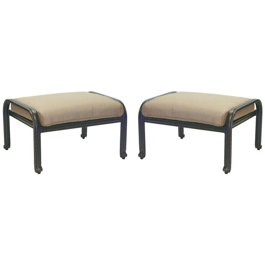 Darlee - Nassau Patio Ottoman with Cushion (Set of 2) - DL603-11-2