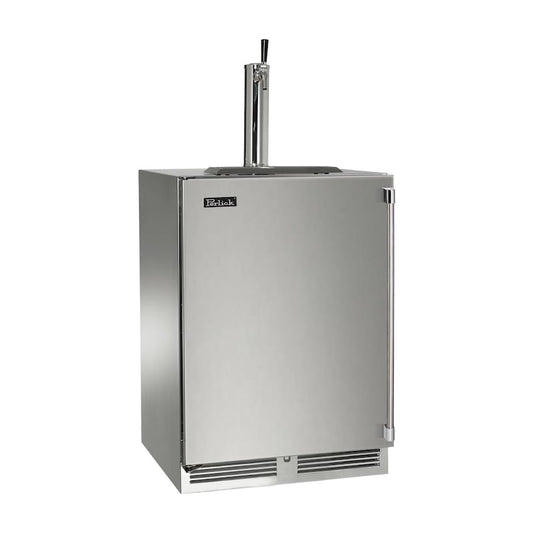 Perlick - 24" Signature Series Outdoor Beer Dispenser - Single Tap with stainless steel solid door, , with lock - HP24TO-1