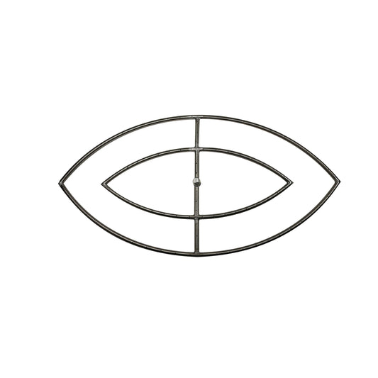 The Outdoor Plus - 12" x 36" Double Fish Eye SS Burner - OPT-FE36D