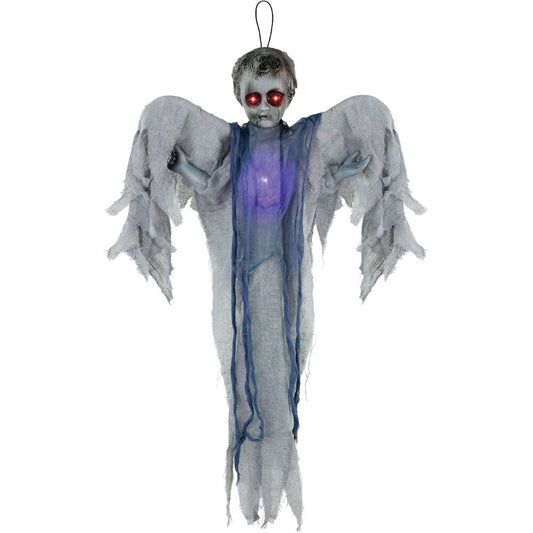 Haunted Hill Farm - Animatronic Haunted Angel with Lights and Sound, Indoor/Covered Outdoor Halloween Decoration - Multi