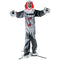 Haunted Hill Farm - 15-ft. Animatronic Clown with Lights and Sound, Outdoor Halloween Decoration - Multi