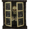 Haunted Hill Farm - 2.8-ft. Animated Window with Skeleton, Indoor/Covered Outdoor Halloween Decoration, Flashing Red Eyes, Battery-Operated - Multi