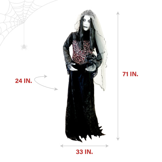 Haunted Hill Farm - Rising Ghost Bride by Tekky, Premium Halloween Animatronic - Multi