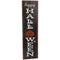 Haunted Hill Farm - 45-in. "Happy Halloween" Porch Leaner Sign with LED Lights - Multi