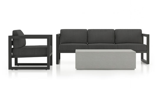 Harmonia Living - Avion Mason 3 Piece Sofa Set - Slate | HL-AVMAS-SL-3SS